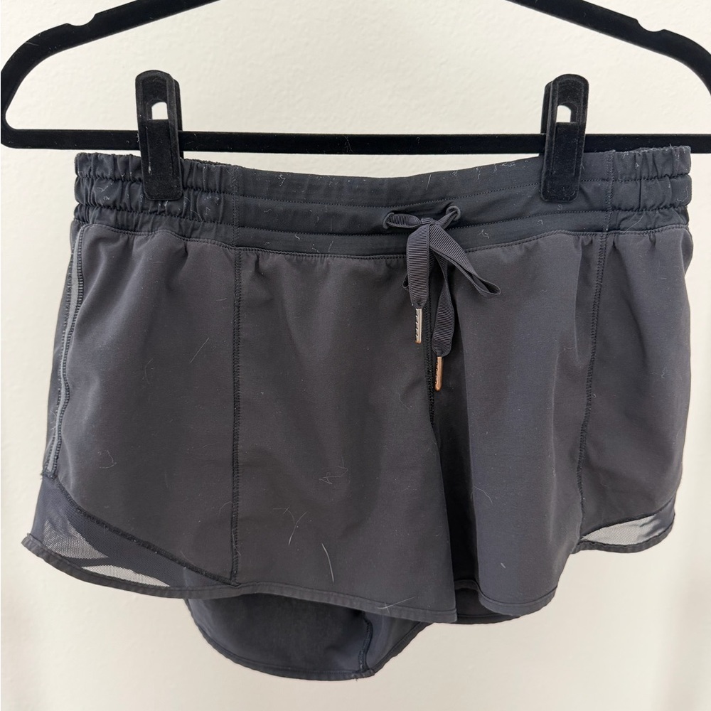 lululemon athletica Black Athletic Shorts with Built-In Liner